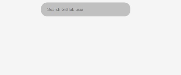 GitHub User search