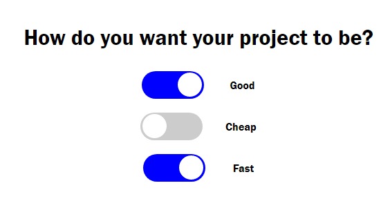 Toggle options